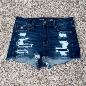 american eagle high waisted short shorts